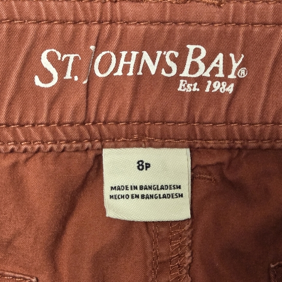 St. John's Bay Women's 8P Tie Waist Shorts - Picture 6 of 8